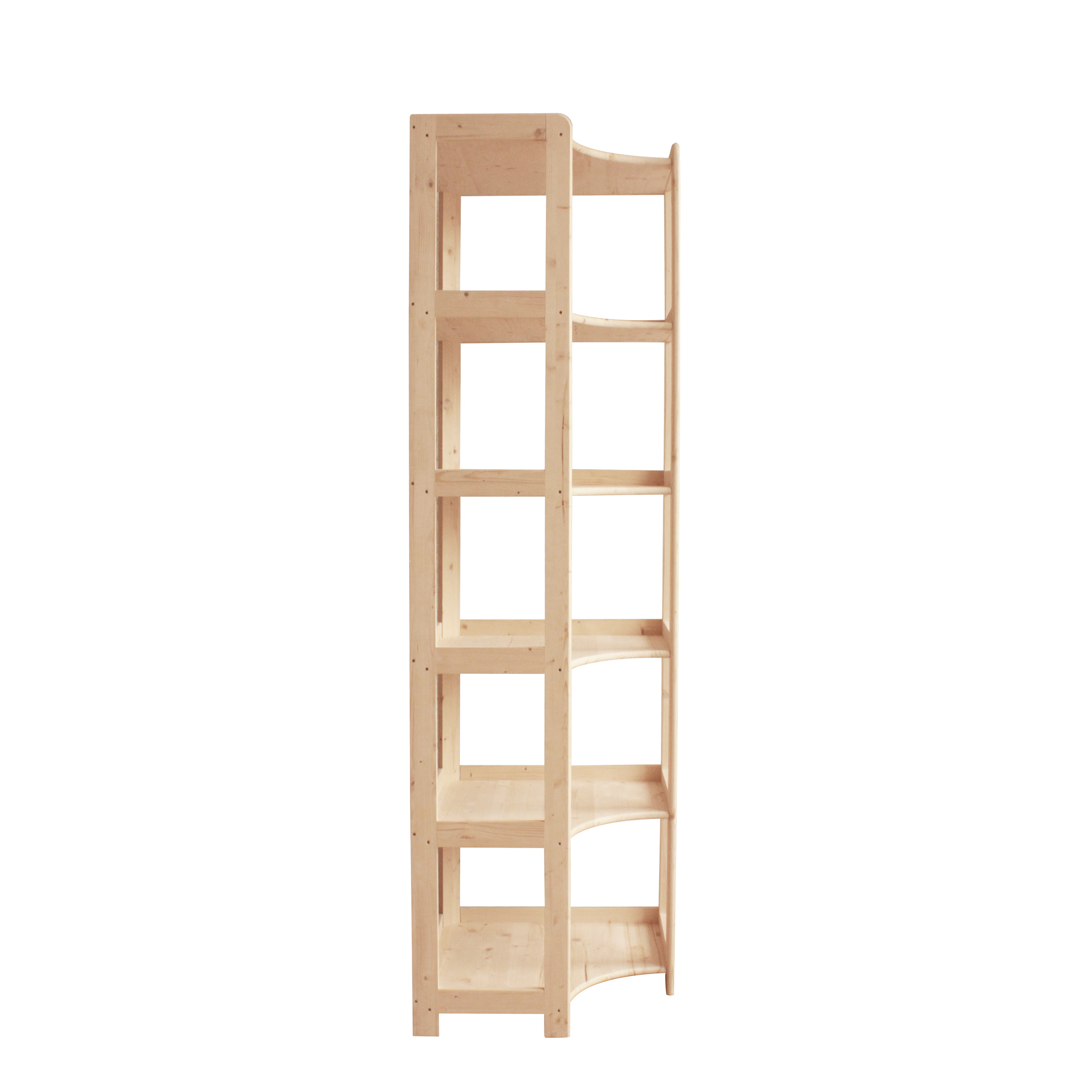 Raft Elisse Transilvan, 6 polite, Colt Interior, 60x60x203 cm, Natur
